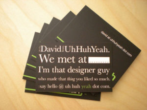 business card